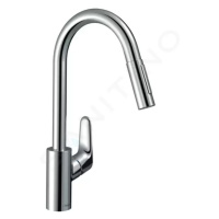 HANSGROHE Focus M41 Dřezová baterie Focus s výsuvnou sprškou, EcoSmart, chrom 31833000