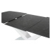 Jídelní stůl COSSANU 2 černý mramor/bílá