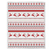 Vánoční bílá beránková deka z mikroplyše RETRO CHRISTMAS Rozměr: 200 x 220 cm