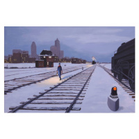 Ilustrace Toronto Rail Lands, Dave Rheaume Artist, 40 × 26.7 cm