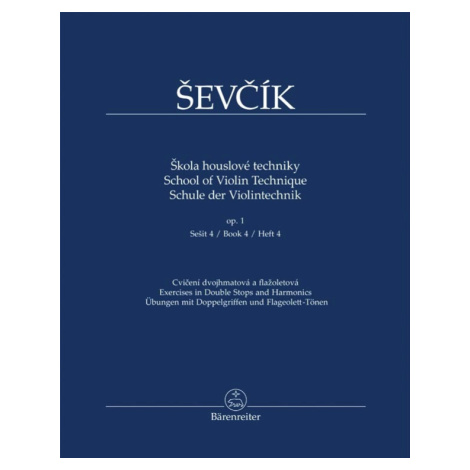 KN Otakar Ševčík - Škola houslové techniky op. 1, sešit 4, Cvičení dvo