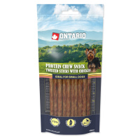 Ontario Protein Chew Snack Twisted Sticks with Chicken 10 ks