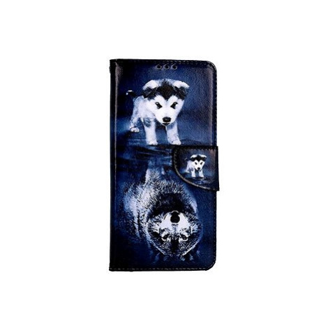 TopQ Pouzdro Xiaomi Redmi Note 13 5G knížkové Odraz vlka 121391