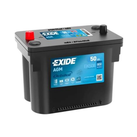 Autobaterie AGM EXIDE START-STOP EK508 50Ah 12V