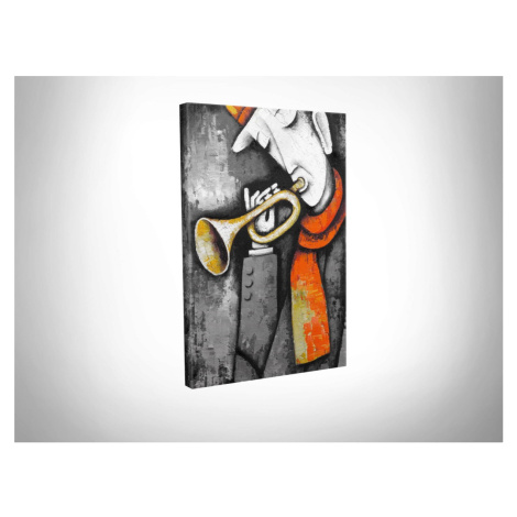 Wallity Obraz KAINOR 30x40 cm šedý/oranžový