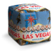 Sablio Taburet Cube Welcome to Las Vegas: 40x40x40 cm