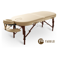 Fabulo, USA Dřevěný masážní stůl Fabulo DIABLO Oval Set (192x76cm, 4 barvy) Barva: krémová