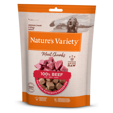 Nature's Variety lyofilizované kousky pro psy - výhodné balení: hovězí (2 x 50 g) Nature’s Variety