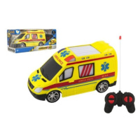 Auto RC ambulance plast 20cm na dálkové ovládání na baterie se světlem