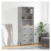 vidaXL Skříň highboard betonově šedá 69,5x34x180 cm kompozitní dřevo