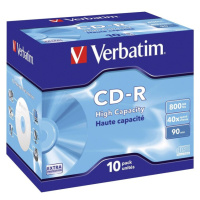 VERBATIM CD-R(10 ks)Jewel/EP/DL/40x/90min/800MB