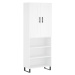 vidaXL Skříň highboard bílá 69,5 x 34 x 180 cm kompozitní dřevo