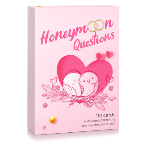 Spielehelden Honeymoon Questions, Karetní hra, Více než 100 otázek v angličtině, Dárková krabičk