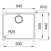 FRANKE Mythos 122.0637.420 MYX 110-50 Kuchyňský dřez 540x440 nerez