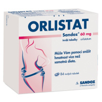 Orlistat Sandoz 60 mg 84 tvrdých tobolek