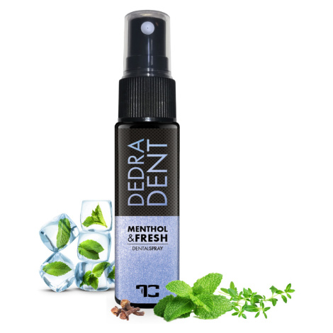 DEDRA DENT | přírodní bylinný ústní sprej MENTHOL &amp; FRESH s mátou, tymiánem &amp; hřebíčkem | svěží 
