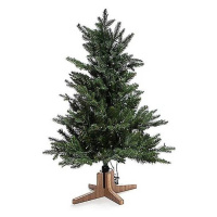 Luxusní vánoční 3D stromek QVC / jedle / 90 cm / 200 LED Deluxe / teplá bílá / třpytivý efekt / 