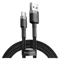 Kabel Baseus Cafule cable USB-C 3A 0.5m (Gray+Black)6953156278189