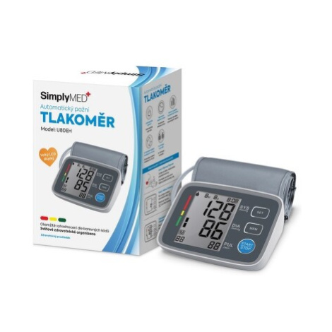 SimplyMed Pažní digitální tlakoměr s adapterem U80EH