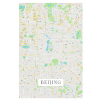 Mapa Peking color, (26.7 x 40 cm)