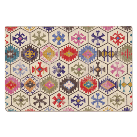 vidaXL Koberec pratelný vícebarevný 120 x 180 cm protiskluzový