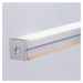 PAUL NEUHAUS LED závěsné svítidlo, barva ocel, stmívač, lineární design, CCT, nastavitelná výška