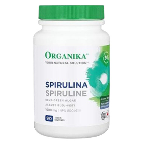 Organika Spirulina - superpotravina, bohatý zdroj vitamínů a železa 1000mg, 60 kapslí