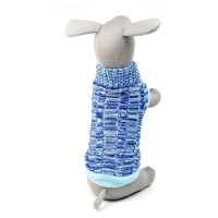 Vsepropejska Smooth svetr pro psa Barva: Modrá, Délka zad (cm): 22, Obvod hrudníku: 24 - 34 cm