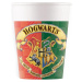 Procos Papírové kelímky (WM) Harry Potter Hogwards Houses Warner, 200 ml, 8 ks (štítek SUP) (dří