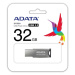 ADATA Flash Disk 32GB UV350, USB 3.2 Dash Drive, tmavě stříbrná textura kov