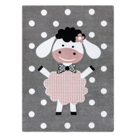 Dětský kusový koberec Petit Dolly sheep grey 180x270 cm