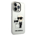 Karl Lagerfeld KLHCP14LHNKCTGT hard silikonové pouzdro iPhone 14 PRO 6.1" transparent Gliter Kar