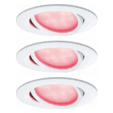 Paulmann 93940 -SADA 3x LED RGBW/2W IP23 Stm koupelnové podhledové svítidlo 230V 93940