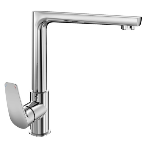 Mereo Dřezová stojánková baterie, Eve, s plochým ramínkem nad pákou, výška 273 mm, chrom CBV201