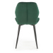 HALMAR Designová židle Noel tmavě zelená
