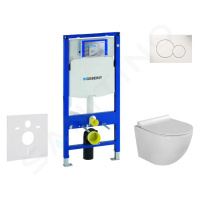 GEBERIT Duofix Set předstěnové instalace, klozetu Gaia a sedátka softclose, tlačítko Sigma01, al