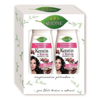 BIONE COSMETICS Dárková sada Keratin + Kofein 520 ml