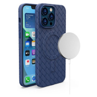 Pouzdro MagSafe Woven pro iPhone 13 Pro - tmavě modré