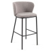 Šedé barové židle v sadě 2 ks (výška sedáku 75 cm) Ciselia – Kave Home