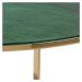 Actona Konferenční stolek Alisma mramor zelený/zlatý