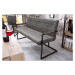 Estila Designová prošívaná lavice Imperial 160cm šedá