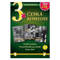 3x Česká komedie 4: Poslední mohykán, Prstýnek + Morálka paní Dulské, Kantor Ideál /papírové poš