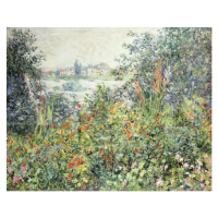 Monet, Claude - Obrazová reprodukce Flowers at Vetheuil; Fleurs a Vetheuil, 1881, (40 x 30 cm)