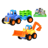 Wiky Vehicles Traktor + vlek / Bagr se setrvačníkem, 16 cm