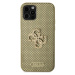 Guess PU Perforated 4G Glitter Metal Logo kryt iPhone 12/12 Pro zlatý