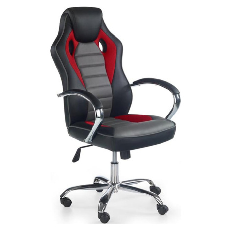 Kancelářská židle Scroll černá/červená/šedá BAUMAX