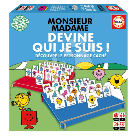 Společenská hra Quess Who I Am Monsieur Madame Educa Uhádni, kdo jsem! ve francouzštině od 5 let