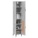 vidaXL Skříň highboard betonově šedá 34,5x34x180 cm kompozitní dřevo