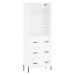 vidaXL Skříň highboard bílá 69,5 x 34 x 180 cm kompozitní dřevo