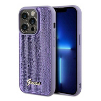 Pouzdro Guess Sequin Script Metal Pro Iphone 13 Pro Fialové